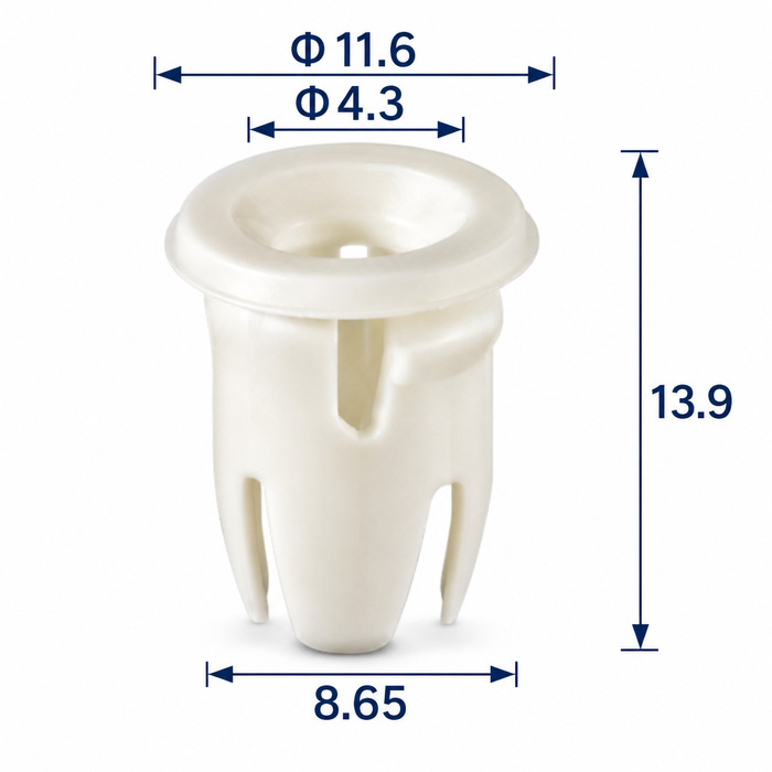 Клипса пластиковая для Mercedes ОЕМ: A0019887681 (A001-988-76-81). (молдинги).