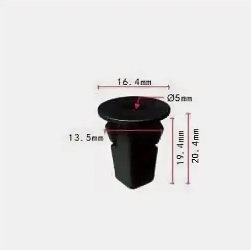 Клипса пластиковая для Chevrolet, Daihatsu, GM, Lexus, Toyota ОЕМ: 51Z1620004, 94854203, 9018906028 (90189-06028), 9018906188 (90189-06188), 9018906212 (90189-06212). (защита колесных арок).